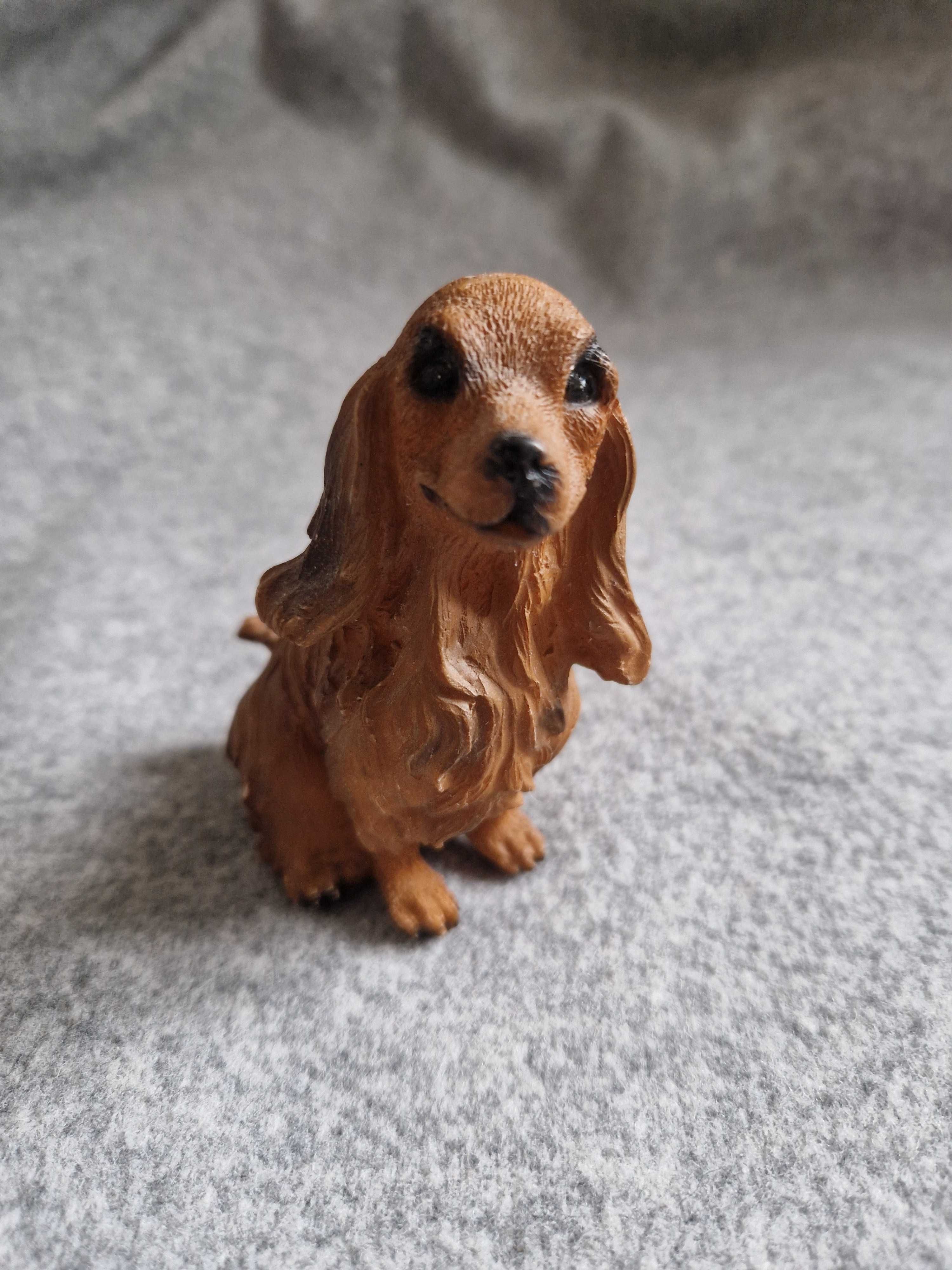 Figurki pieski golden retriver cocker spaniel