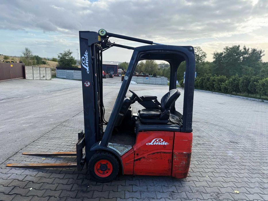 wózek widłowy elektryczny LINDE E12 TRIPLEX 4.6m przesuw 2007' 3650mtg