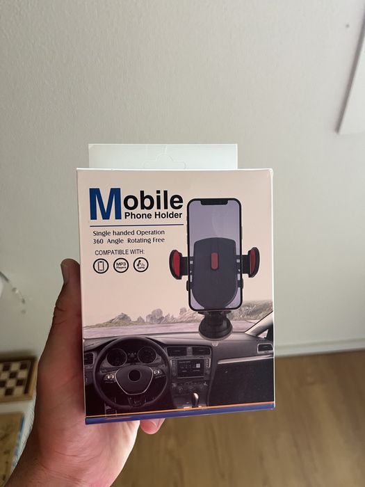 Porta telemovel para carro para ventilação e superficies com ventosa