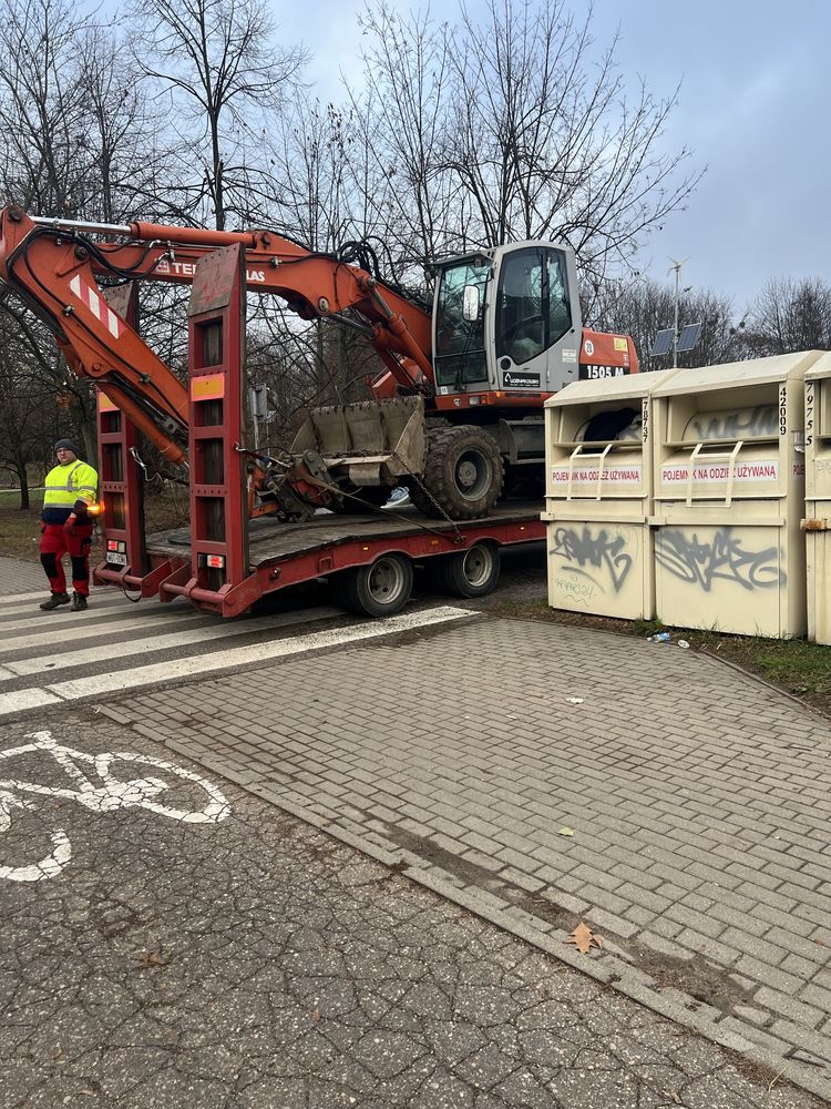 Roboty ziemne wyburzenia wykopy koparka wywrotka Otwock Warszawa