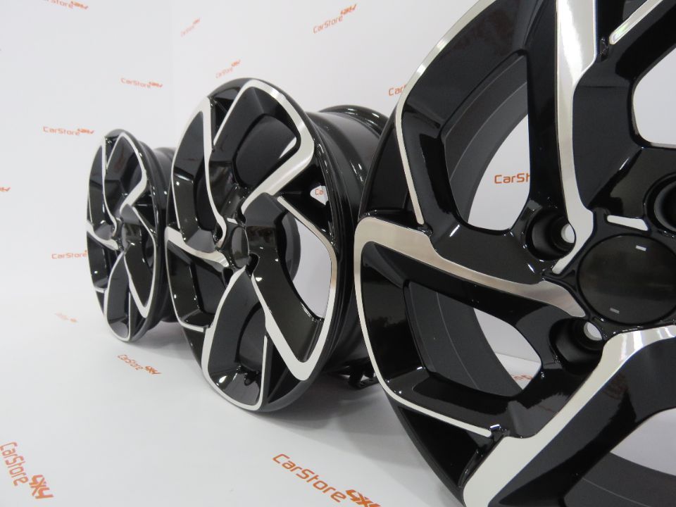Jantes Look Peugeot 15 x 6.5 et 25 4x108 Pretas + Polidas