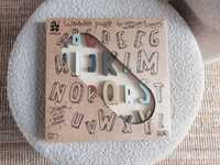 Sebra Puzzle Alfabet drewniane klocki litery/ zara home/ oyoy/ liewood