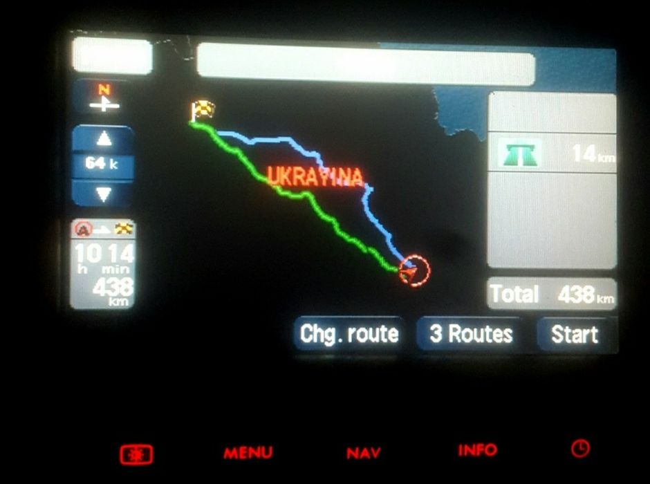 Карты Украины штатной Навигации Subaru. Kenwood навигация