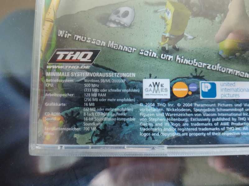 SpongeBob Schwammkopf/Kanciastoporty - Der Film PC Game (Po Niemiecku)