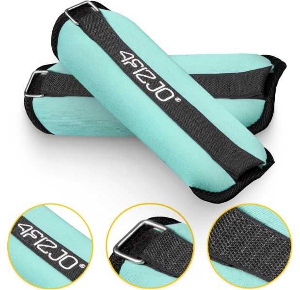 Obciążniki do ćwiczeń ręce i nogi 4fizjo 2 szt x 0,5 kg kostki i nadg.