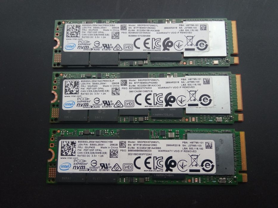 SSD 256Gb NVMe PCle Gen3 x4 M.2 2280