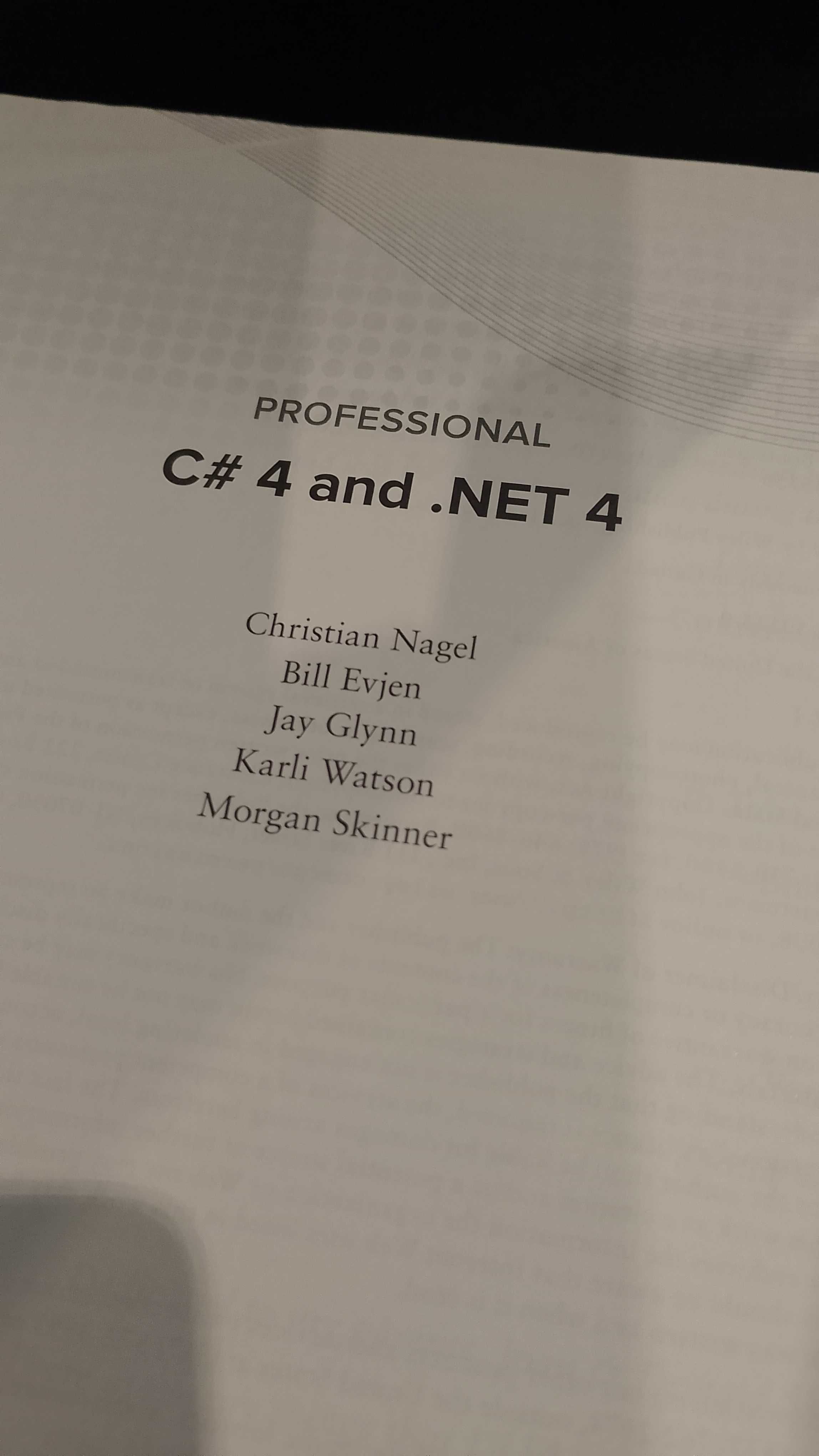 Professional C# 4 and .NET 4