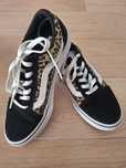 Trampki Vans czarne/panterka, stan SUPER, r.36.5