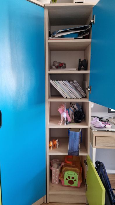 Almer / Szafa narożna + regał dla dziecka