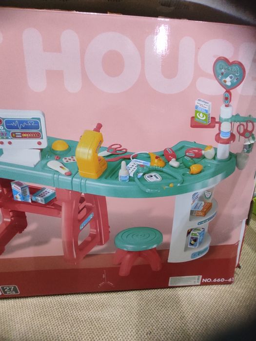 Великий набір лікаря,столик, УЗД play house
