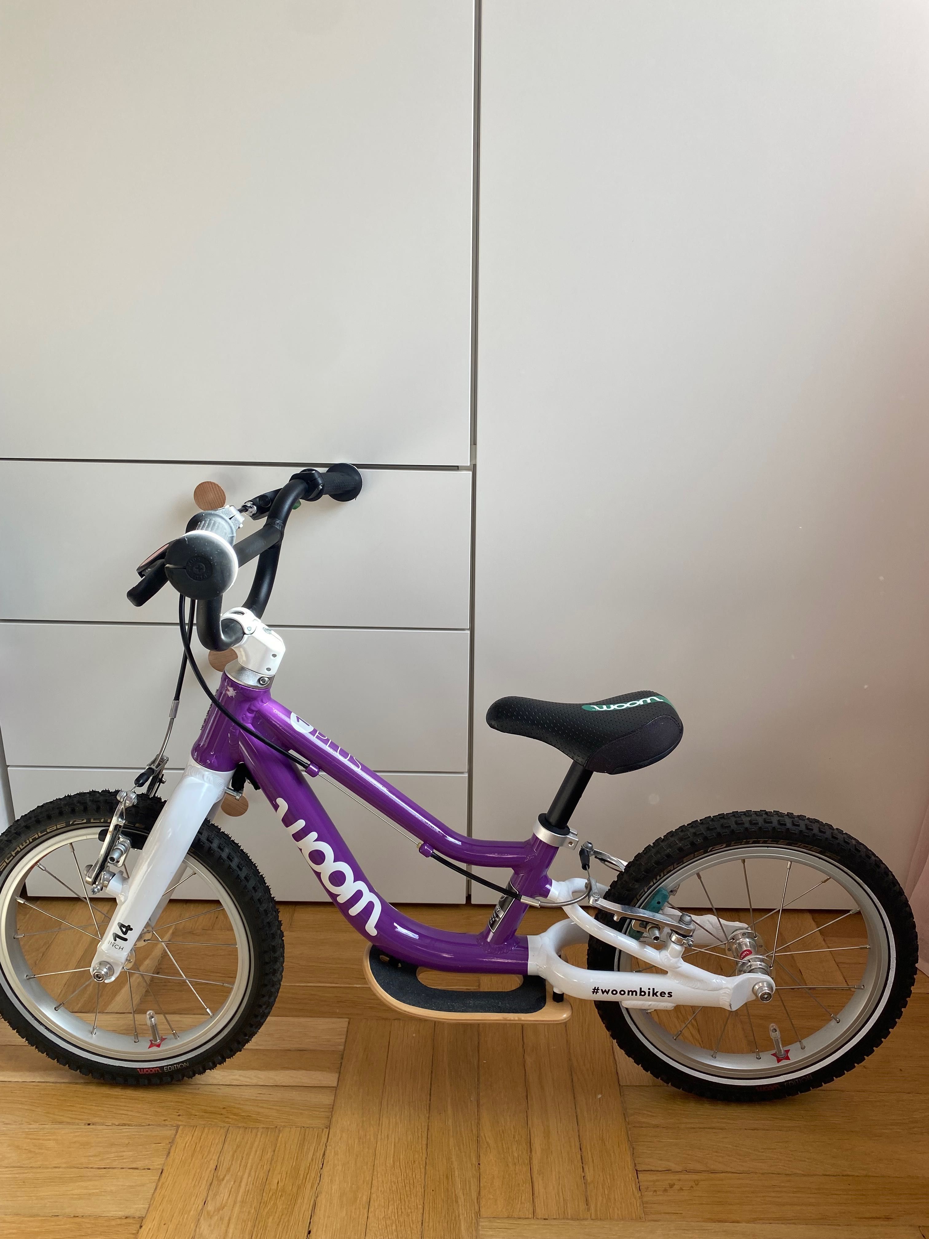 Rower biegowy Woom 1 Plus – fioletowy, 14