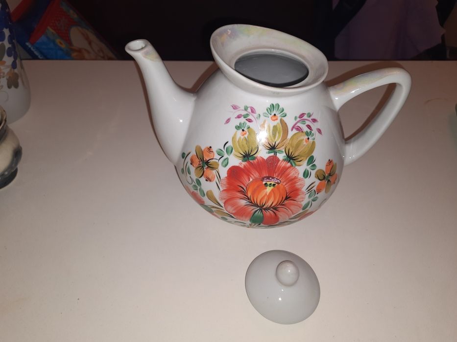 Чайник, заварник ручного розпису