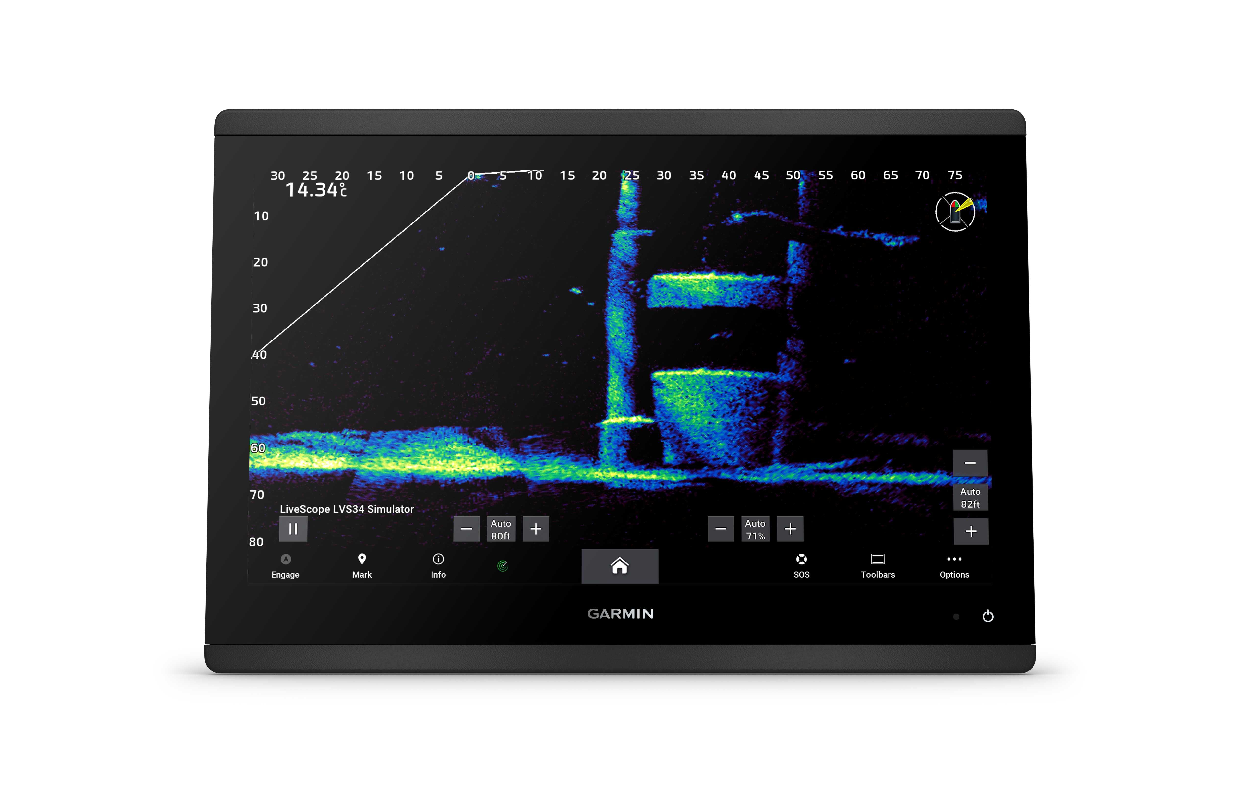 Garmin GPSMAP 1623xsv echosonda Panoptix Livescop