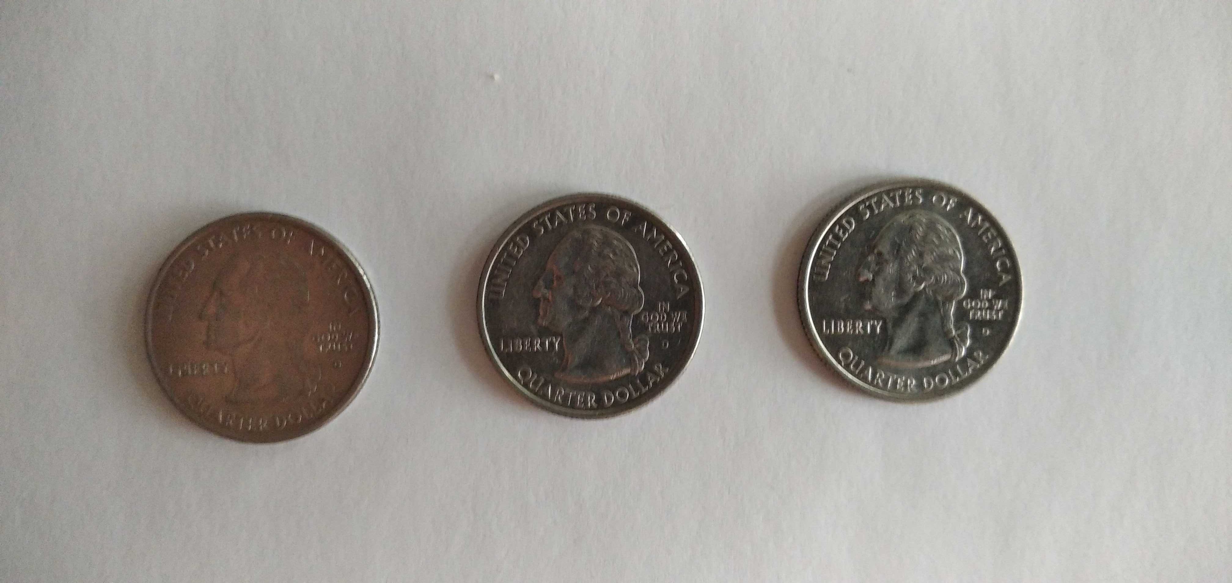 Cувенірна монетка Квотер Америка - 3шт.