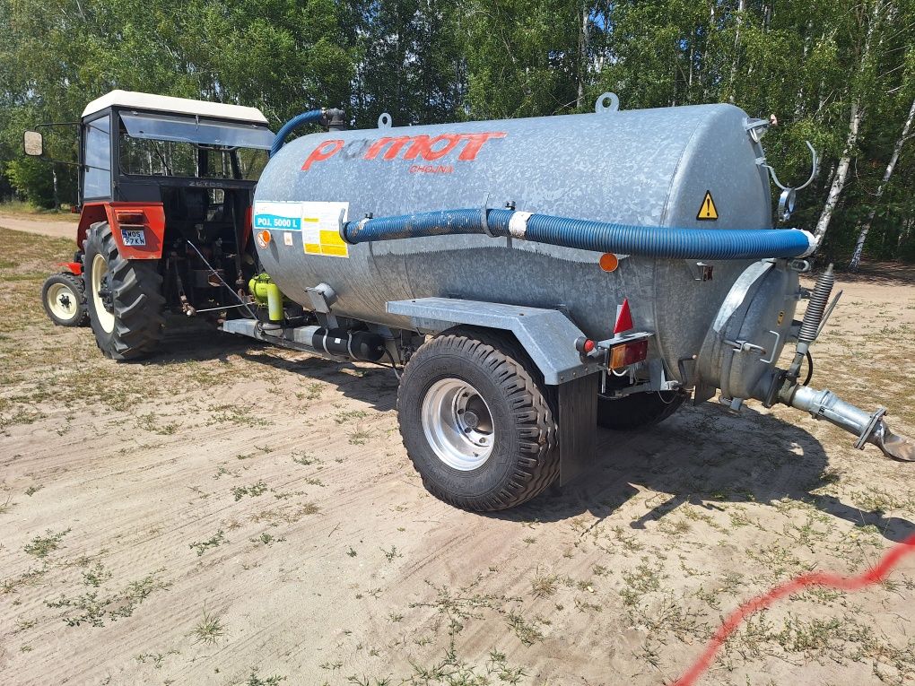Beczkowóz ocynkowany Pomot 5000l 2013r stan bdb.