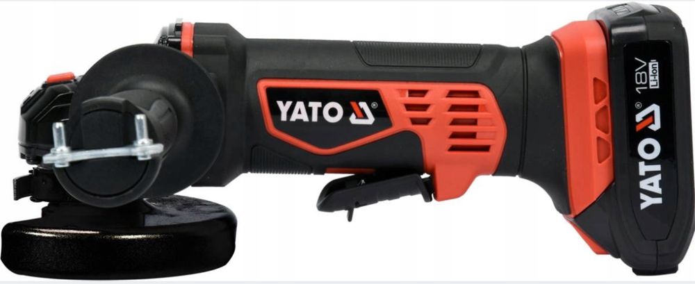 YATO Szlifierka Kątowa Zestaw Akumulator Ładowarka