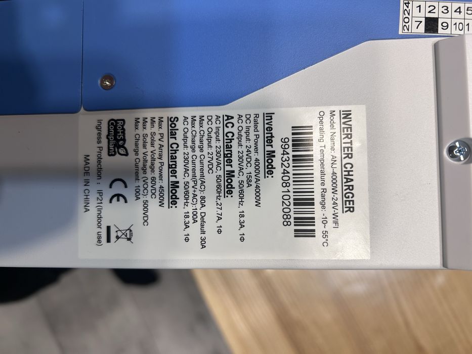 Гібридний інвертор 4 кВт ANENJI