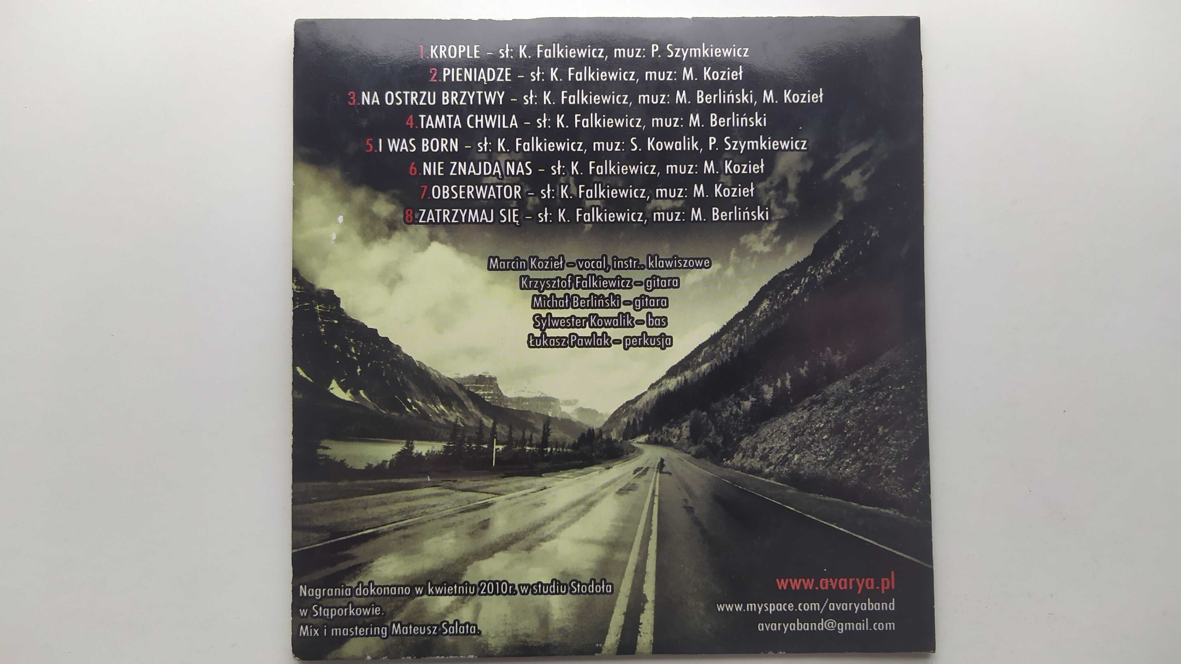 Avarya Krople koperta CD polski metal