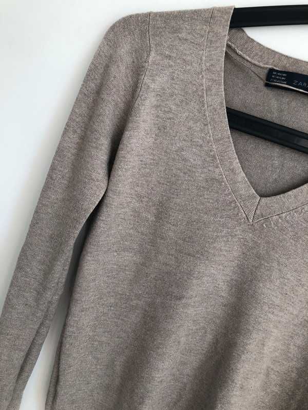 Beżowy sweter Zara