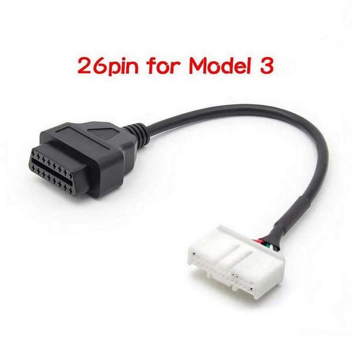 Переходники OBD2 -Tesla 12-20-26 PIN Tesla Model S-S/X-3/Y 2013 и выше