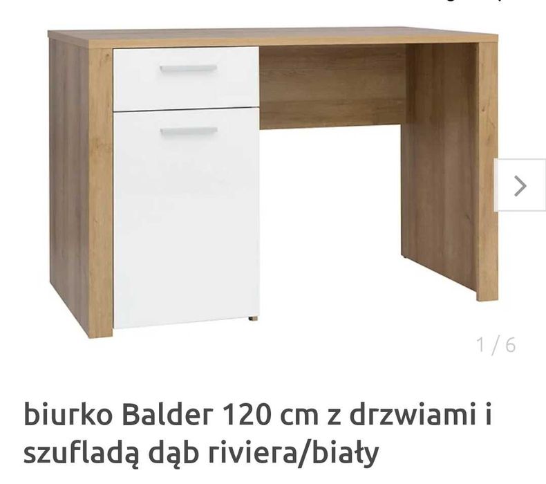 Biurko Balder - Black Red White