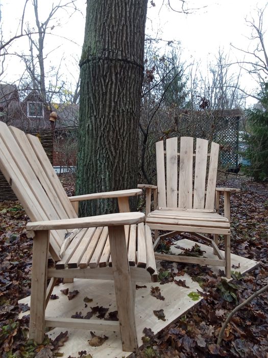 Стілець дубовий садовий