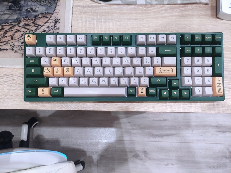 Клавіатура дротова Akko 3098S London Hotswappable CS Silver RGB +