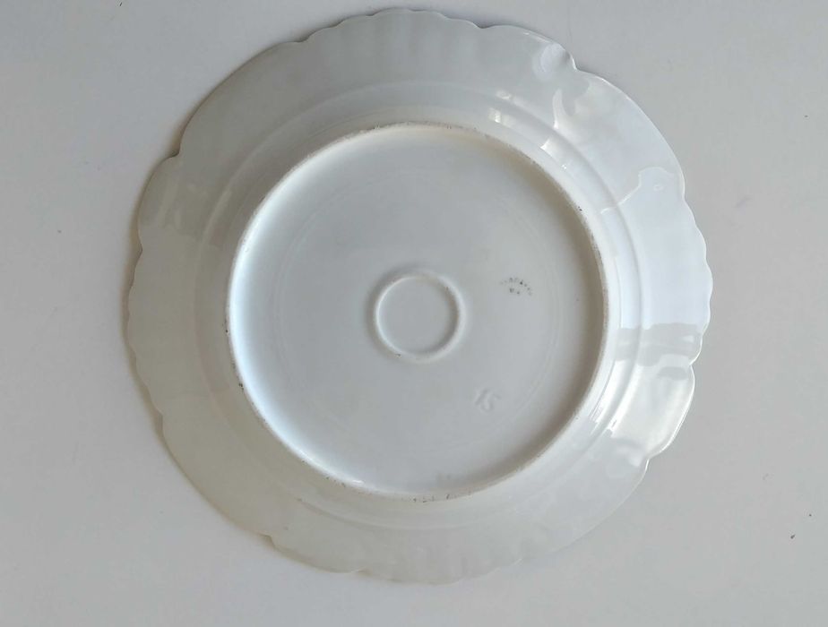 Prato Vista Alegre antigo 1881 a 1921 Séc XIX/XX Bordo Recortado