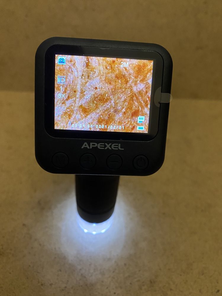 APEXEL портативний цифровий мікроскоп 400X+2X