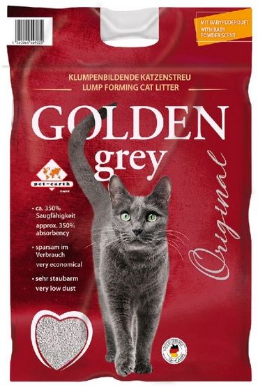 Żwirek bentonitowy o zapachu pudru dla niemowląt - Golden Grey 7kg