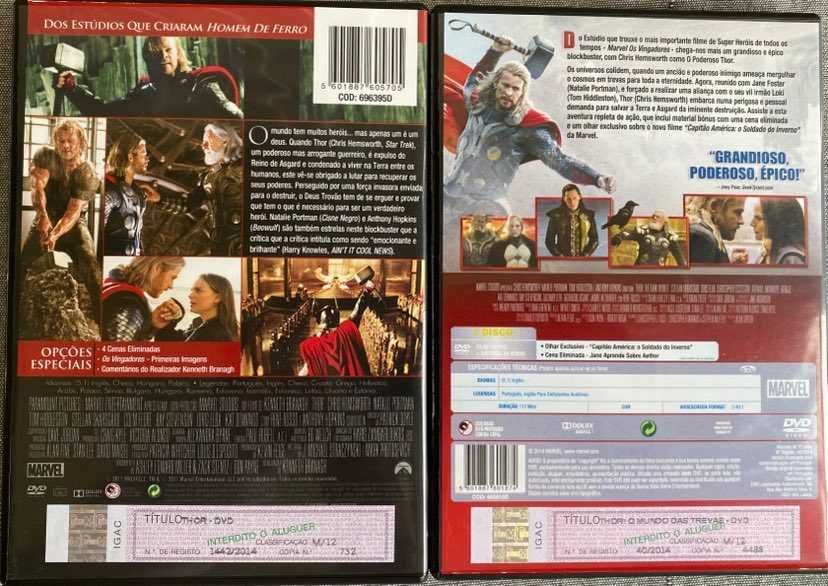 Filmes da Saga "Thor" em DVD