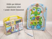 HABA gra labirynt magnetyczny robot + puzzle - klocki Clementoni