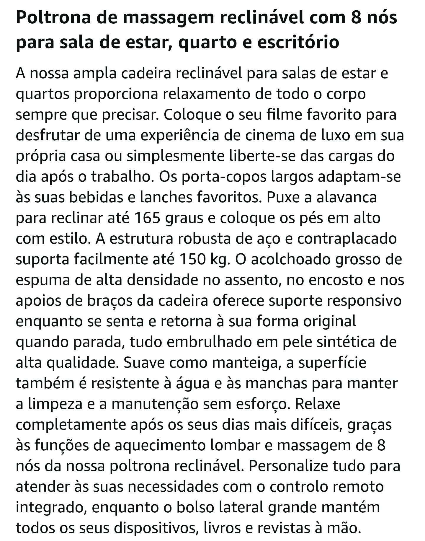 POLTRONA de massagem