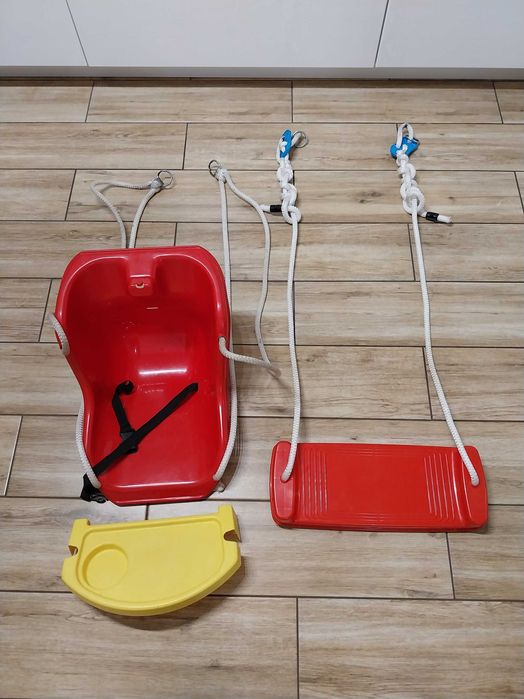 Huśtawki ogrodowe - kubełek i deska