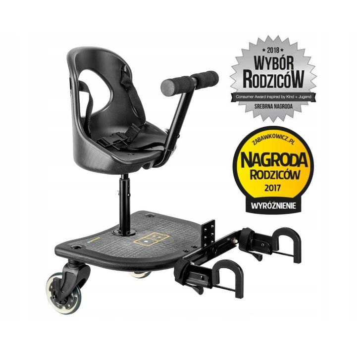 Dostawka do wózka z fotelikiem X RIDER 2w1-kołaLED
