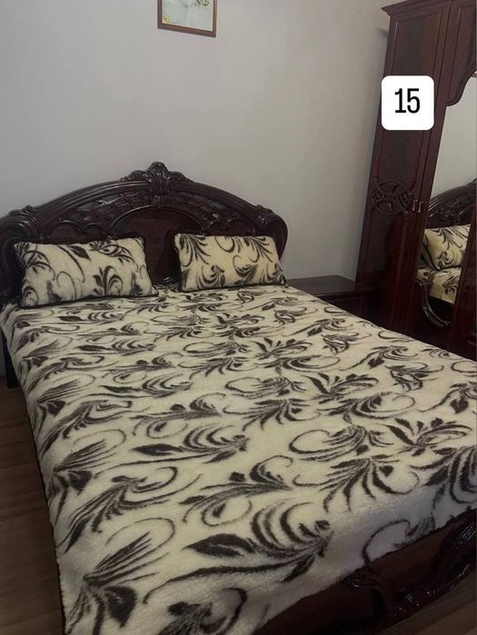 Євроковдра  овеча вовна овчина тепла ковдра одеяло-плед  200х220 см