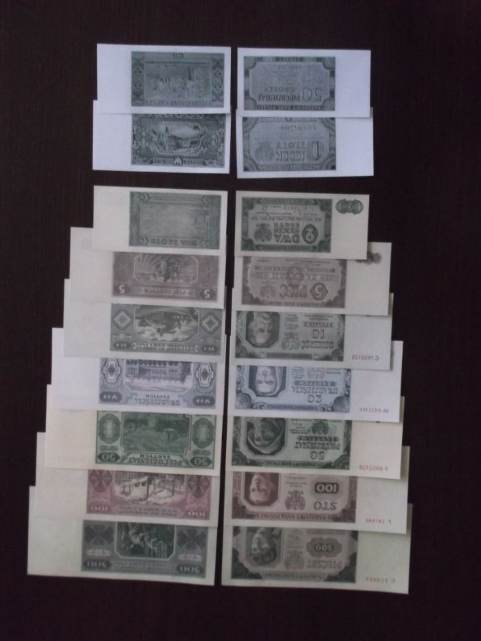 Banknoty 1948r PRL.