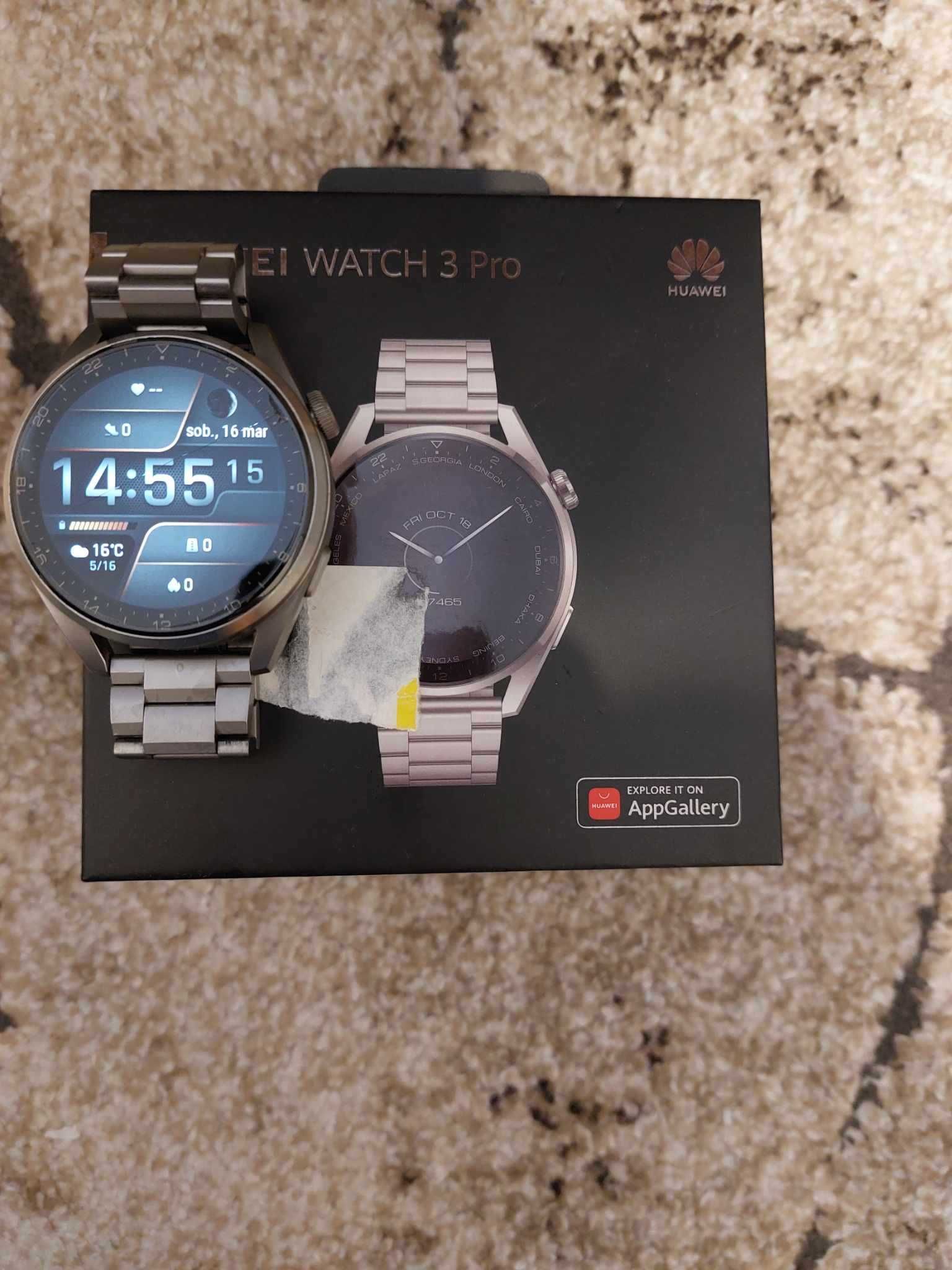 Smartwatch Huawei Watch 3 Pro Elite 50mm LTE Srebrny