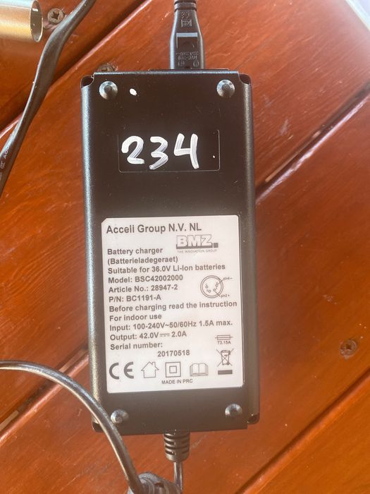 Ładowarka Rowerową do roweru elektrycznego Sparta Batavus 42.0V—2.0A