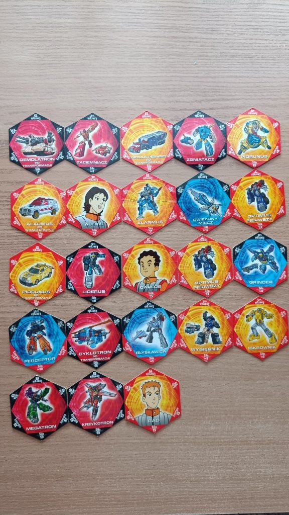 Karty Transformers Star food