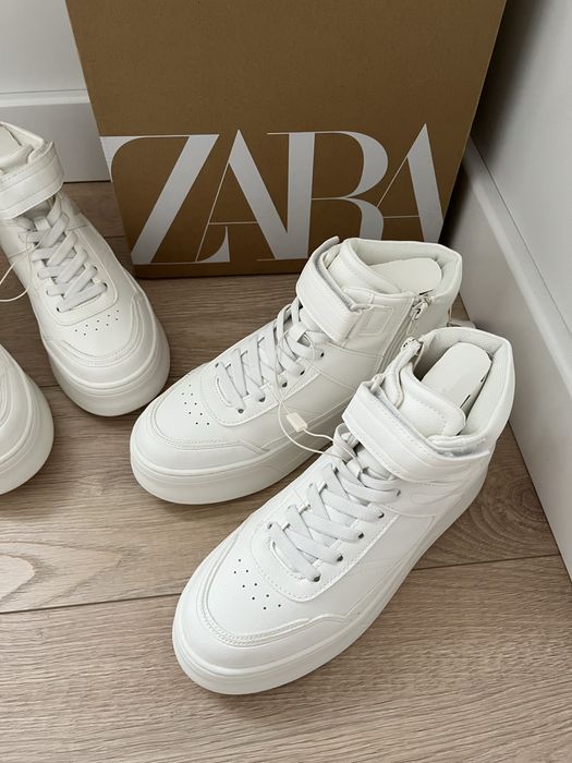 Високі кеди на платформі ZARA хайтопи