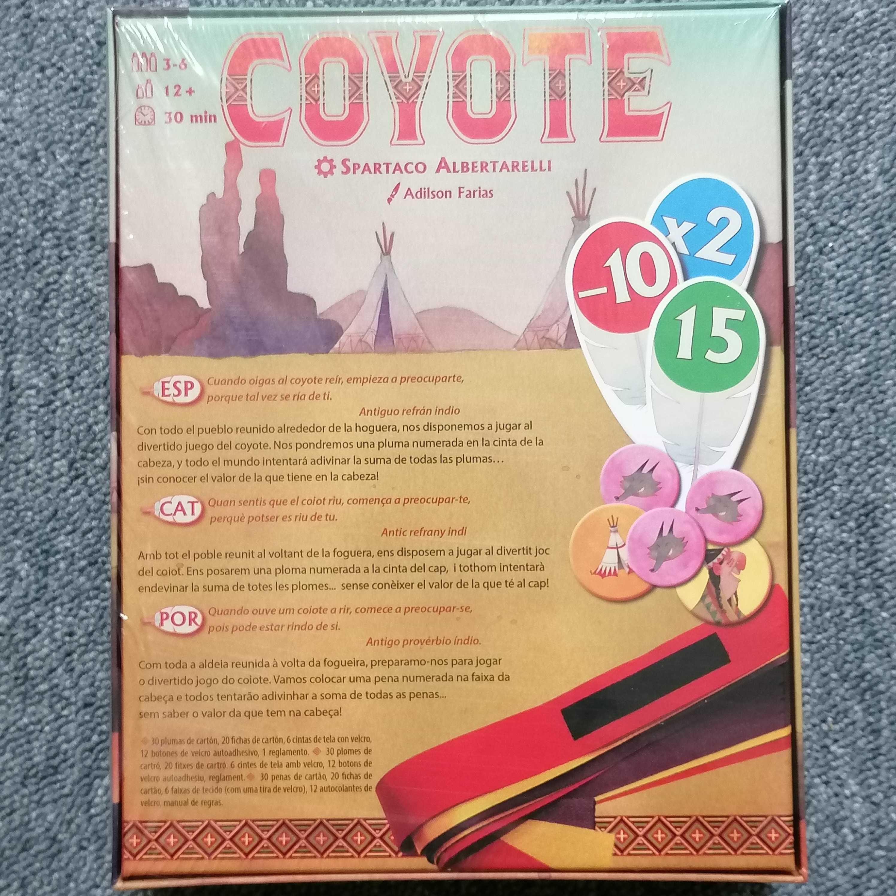 Coyote - jogo de tabuleiro (novo)