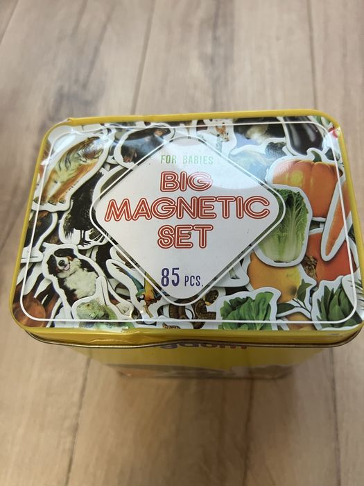 Набір тварини,овочі,фрукти на магніті.