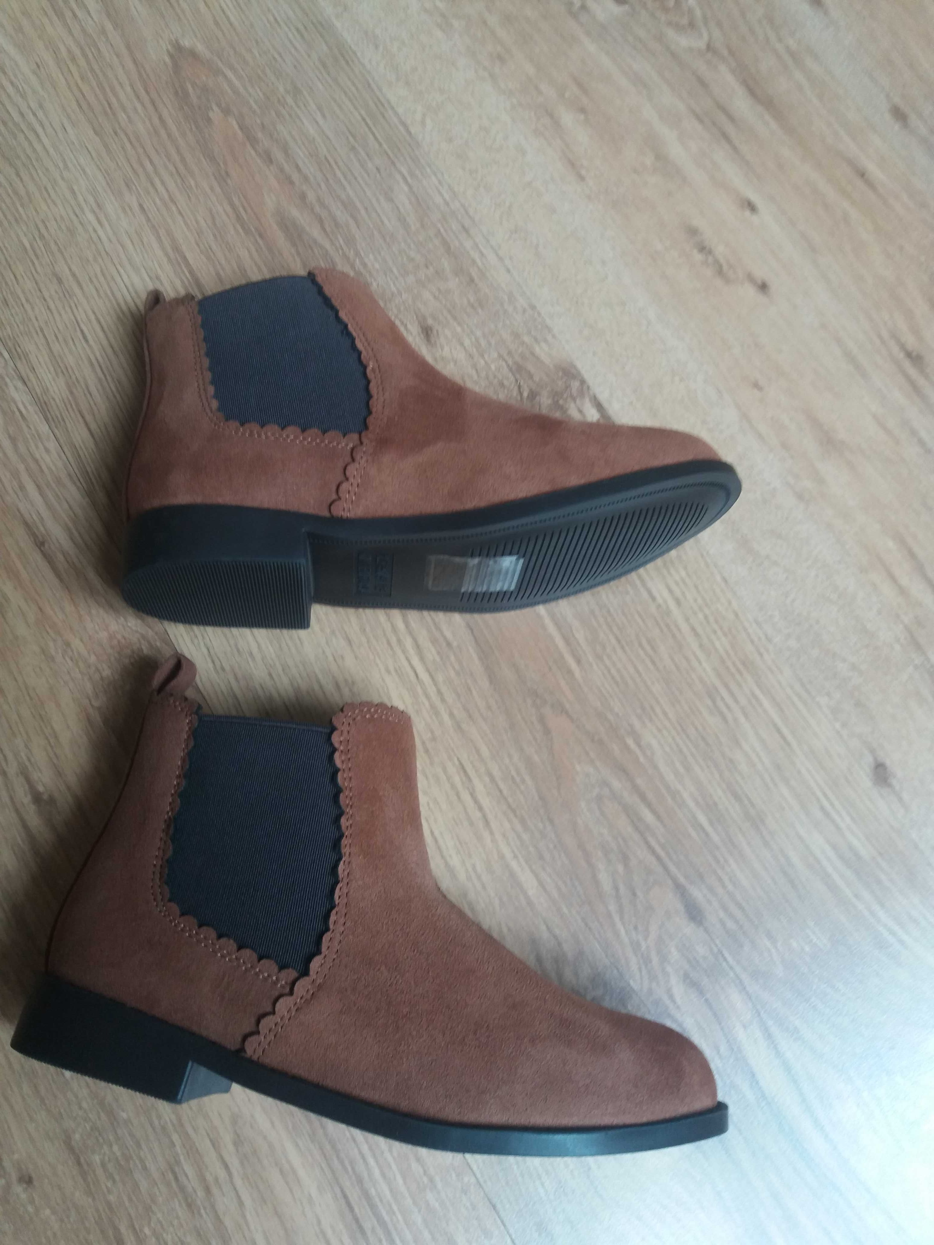 Buty sztyblety brązowe 30/31