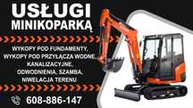 Usługi minikoparką