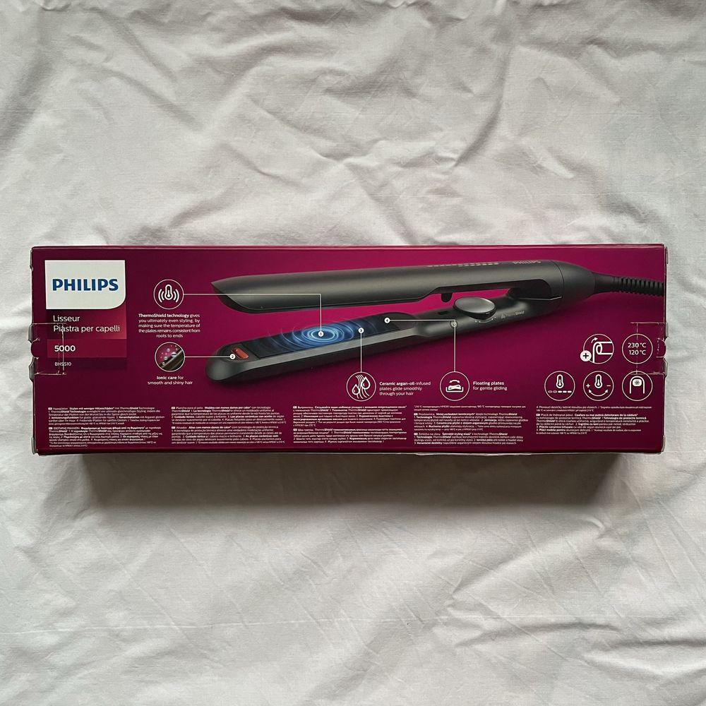 Nowa czarna Prostownica Philips BHS510/00 Jonizacja