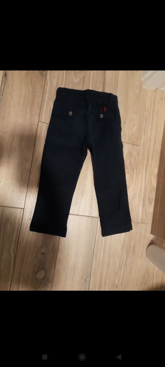 Spodnie polo Ralph Lauren 92 granatowe dwa latka