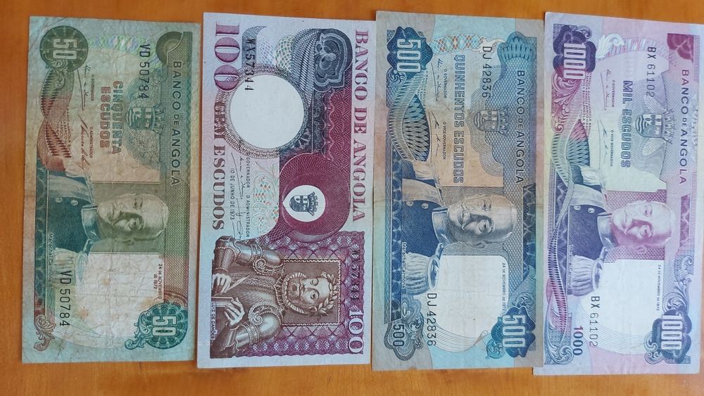Notas do Banco de Angola em escudos