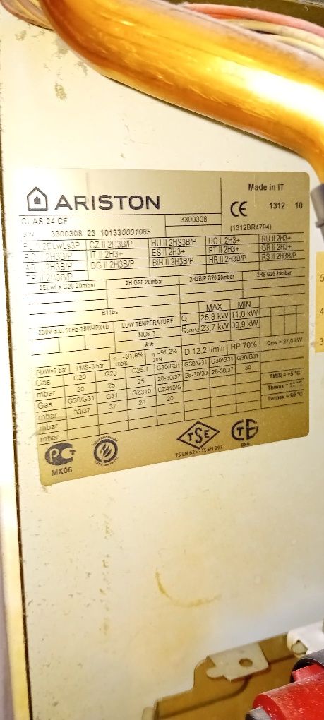 Ariston clas 24 cf na części
