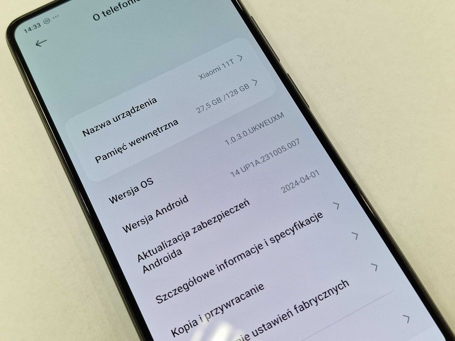 Xiaomi 11T Dual SIM 5G/ 8GB/ 128GB/ Meteorite Gray/ Grade B/ Gwarancja
